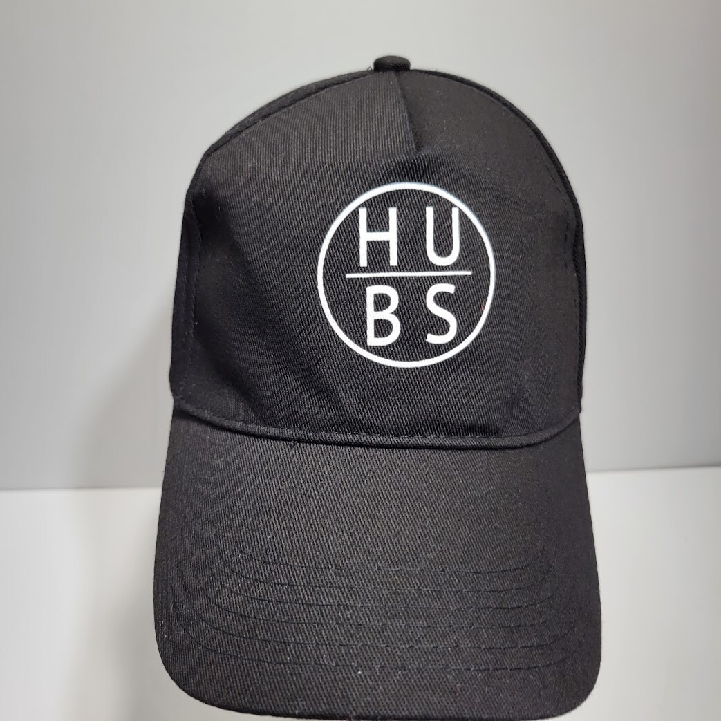 Hubs Husband Hat Cap Strap Back Black White Newlywed Mens